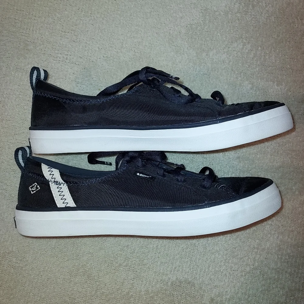 Sperry Top-Sider Women's Crest Vibe Bionic Black Sneakers  size 7.5